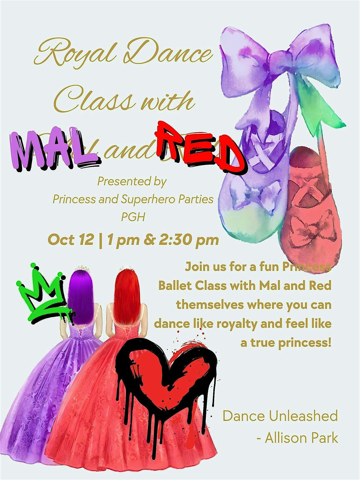 Royal Dance Class with Mal and Red
