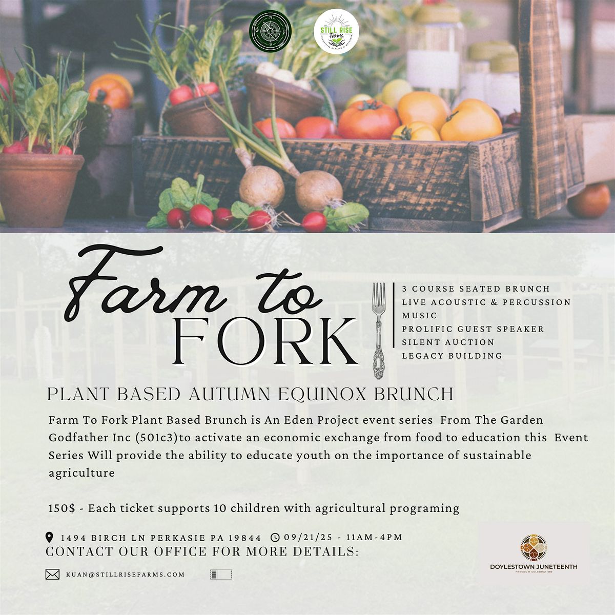 Farm To Fork Autumn Brunch