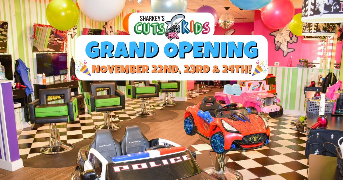 Sharkey's Cuts for Kids - Conroe Grand Opening! \ud83c\udf89