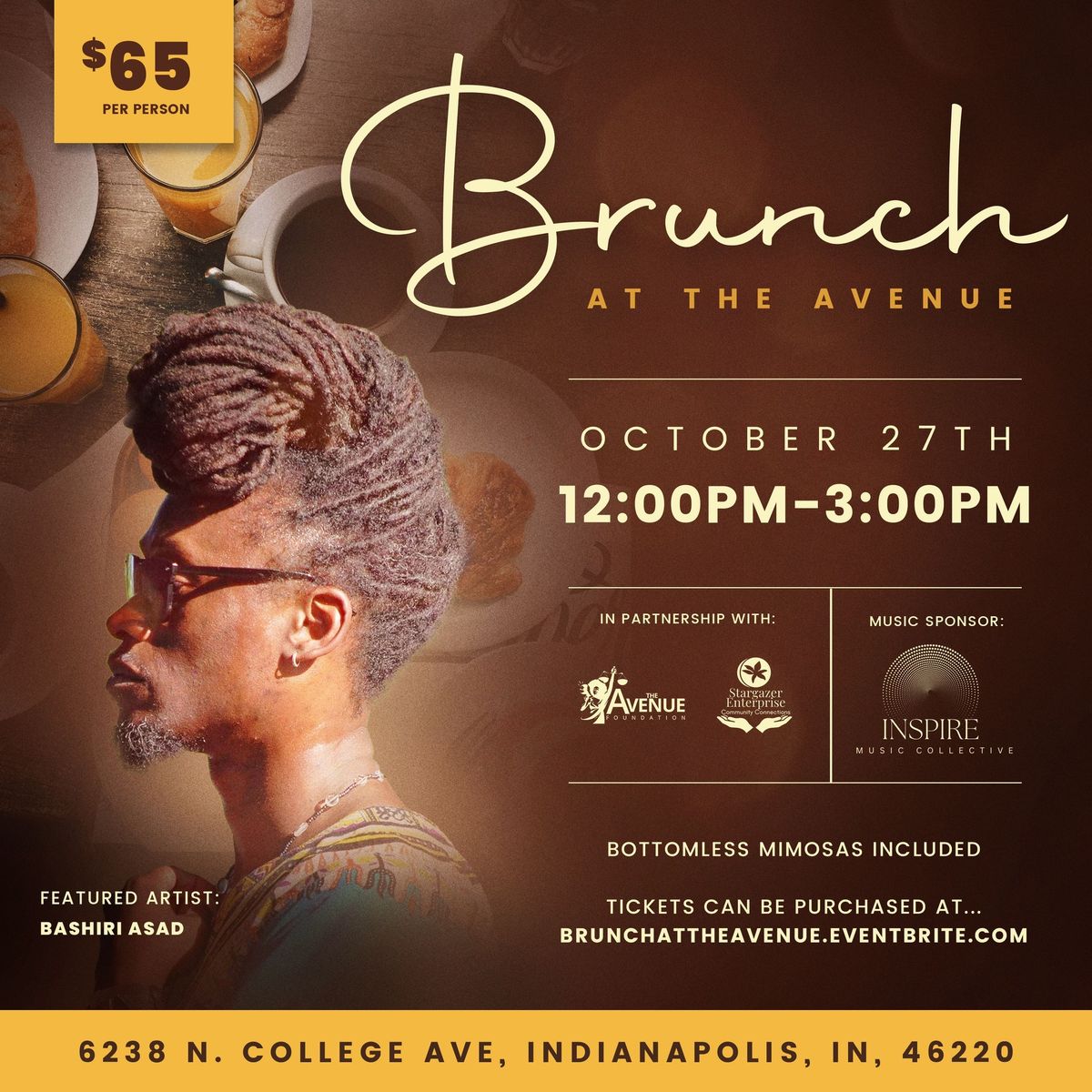 Brunch at The Avenue featuring Bashiri Asad 