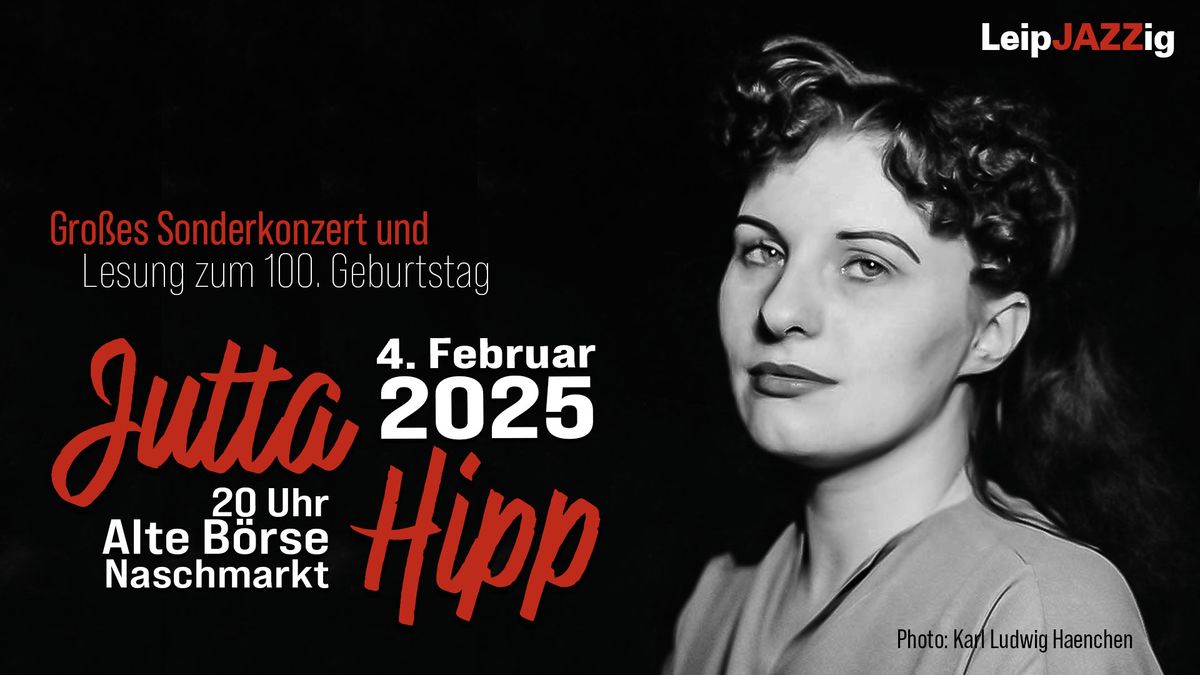 Jutta Hipp - Sonderkonzert und Lesung zum 100. Geburtstag