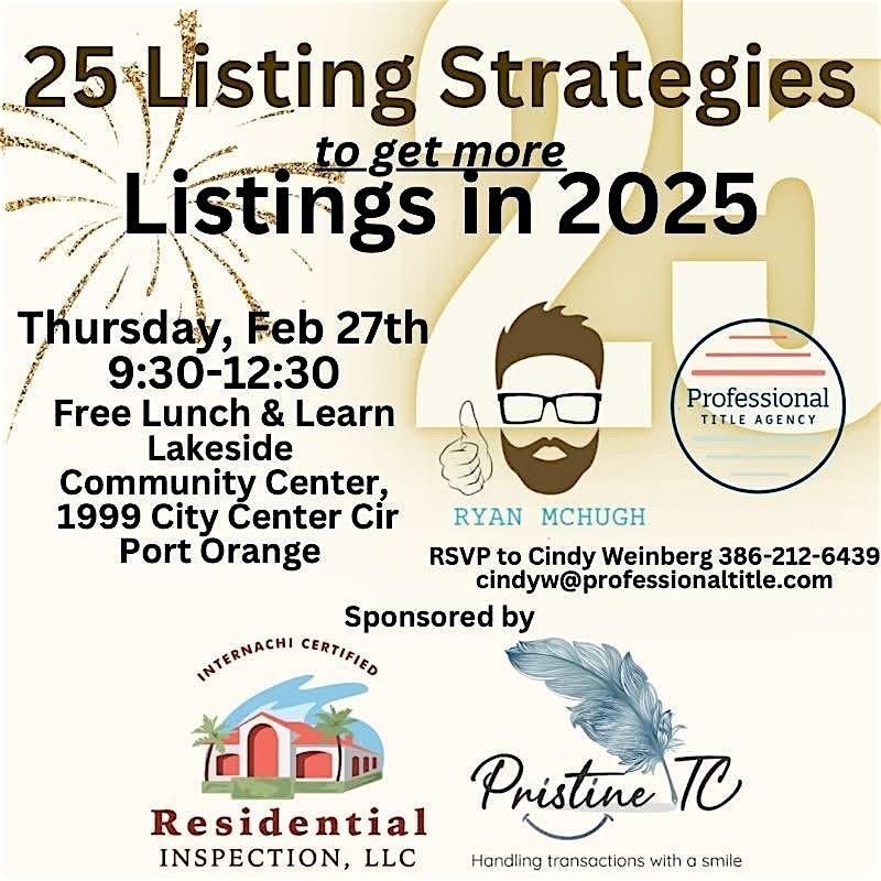 25 Strategies to get more listings in 2025