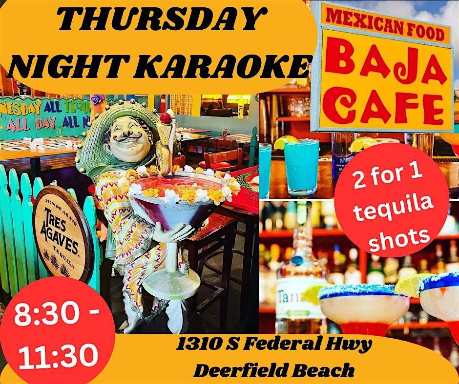 Karaoke Night at Baja Cafe Mexican Restaurant