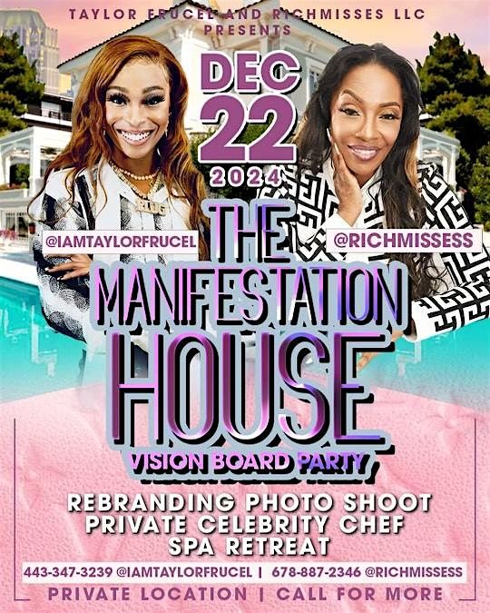 The Manifestation House VISION BOARD PARTY - REBRANDING PHOTOSHOOT -