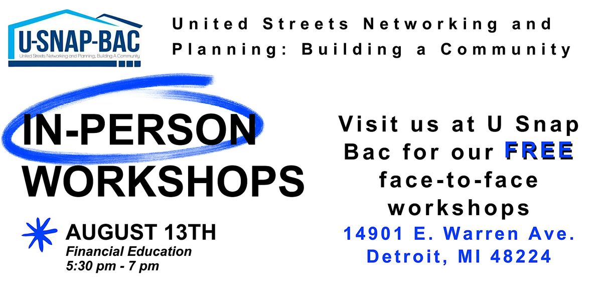 In-Person Financial Education Workshop