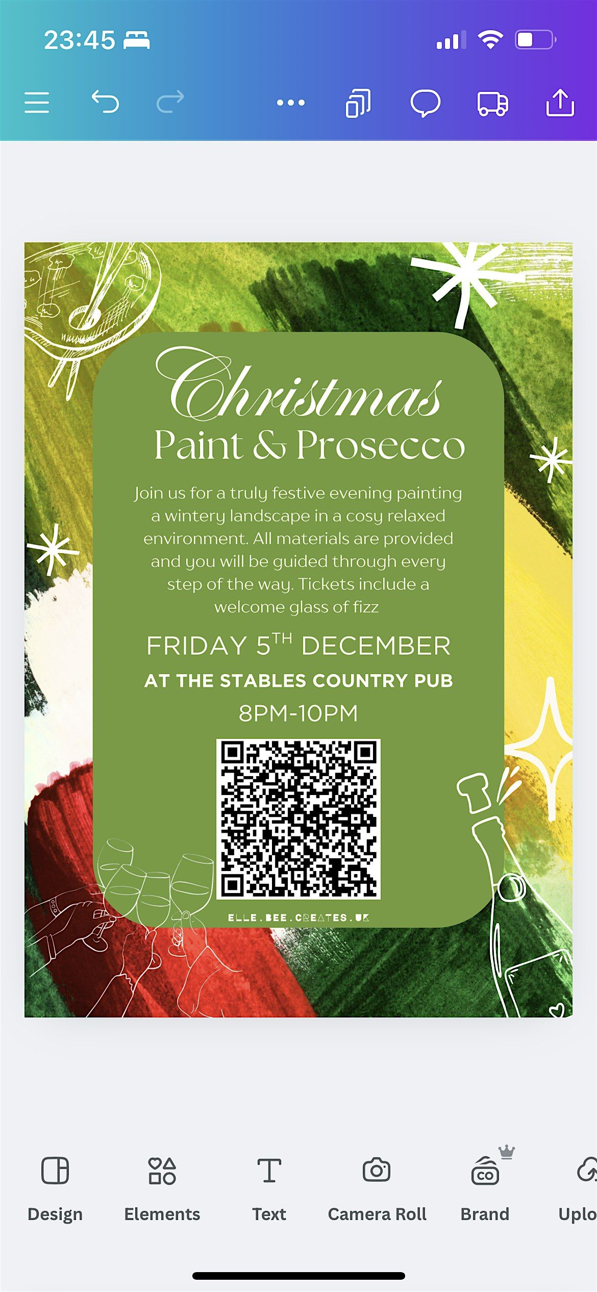 Christmas Paint and Prosecco