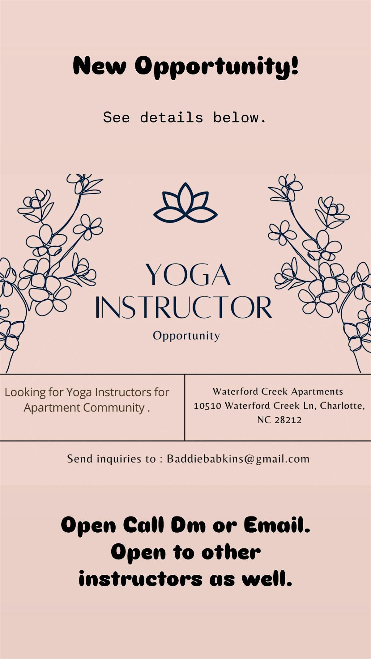 Calling all Yoga Instructors