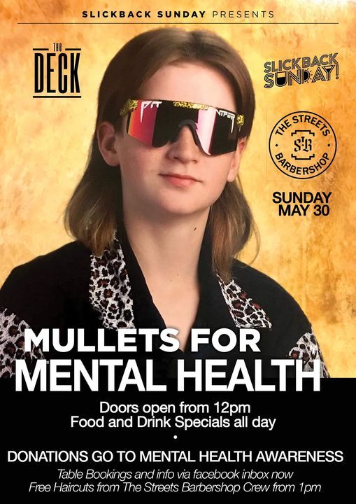 Mullets For Mental Health Fundraiser at The Deck Geelong ft. The Streets Barbershop!