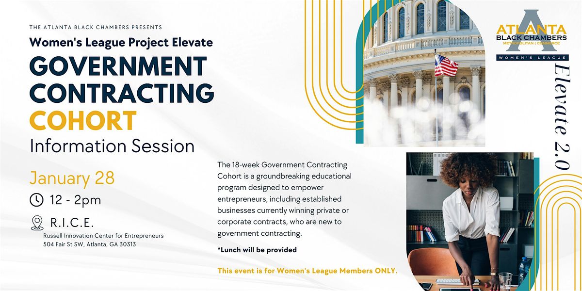 Women's League:  Govt Contracting Cohort Info Session