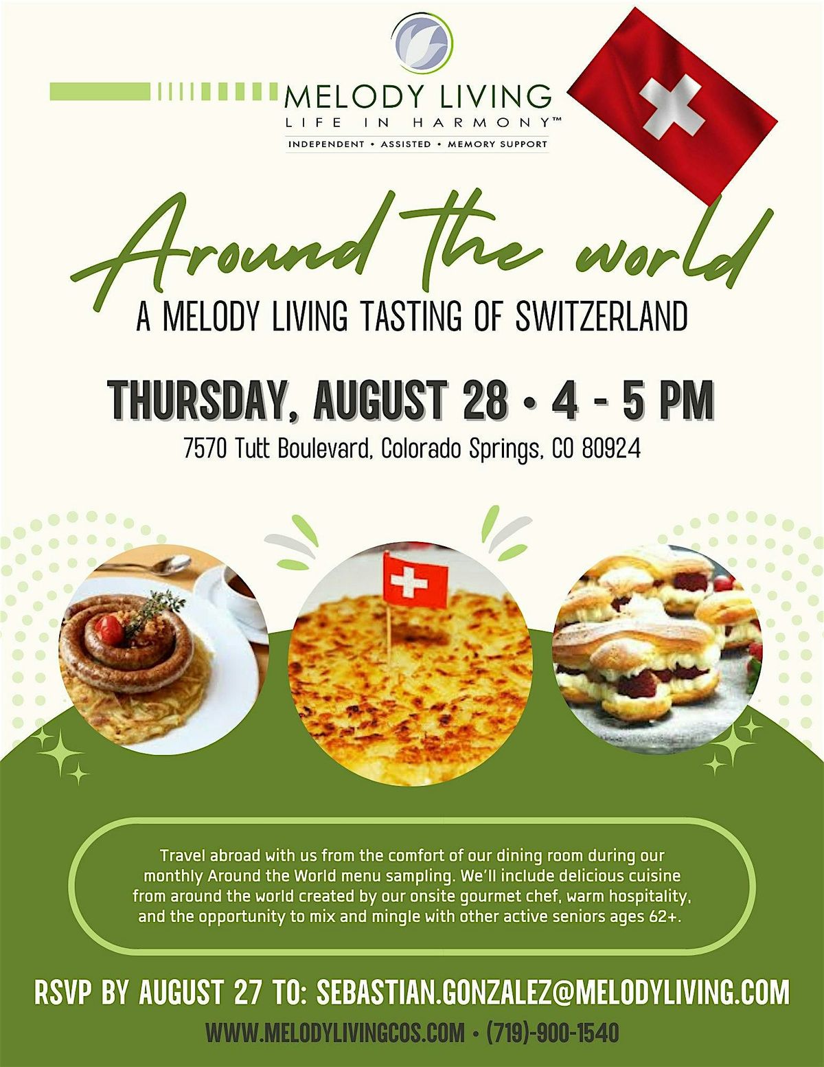 Around the World: A Melody Living Tasting of Switzerland