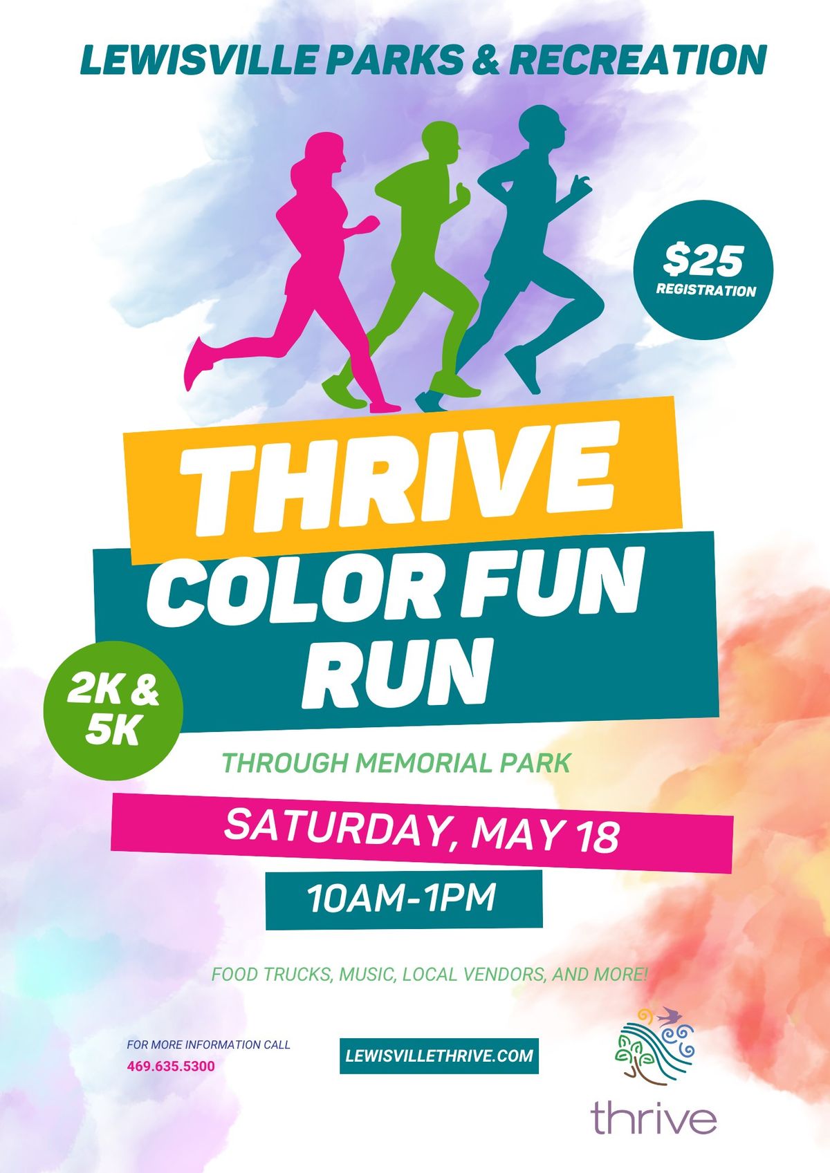 Thrive Color Fun Run 2K & 5K
