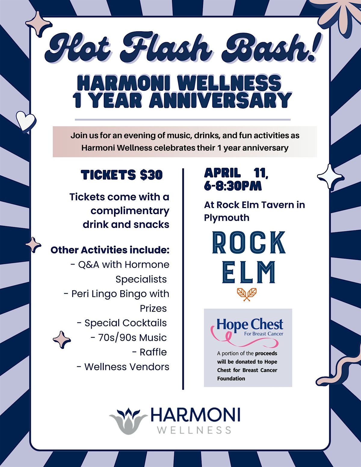 Harmoni Wellness First Annual Hot Flash Bash 2025