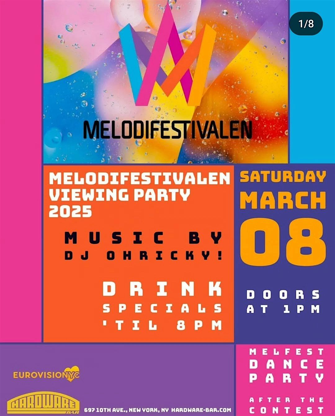 MELODIFESTIVALEN LIVE VIEWING PARTY