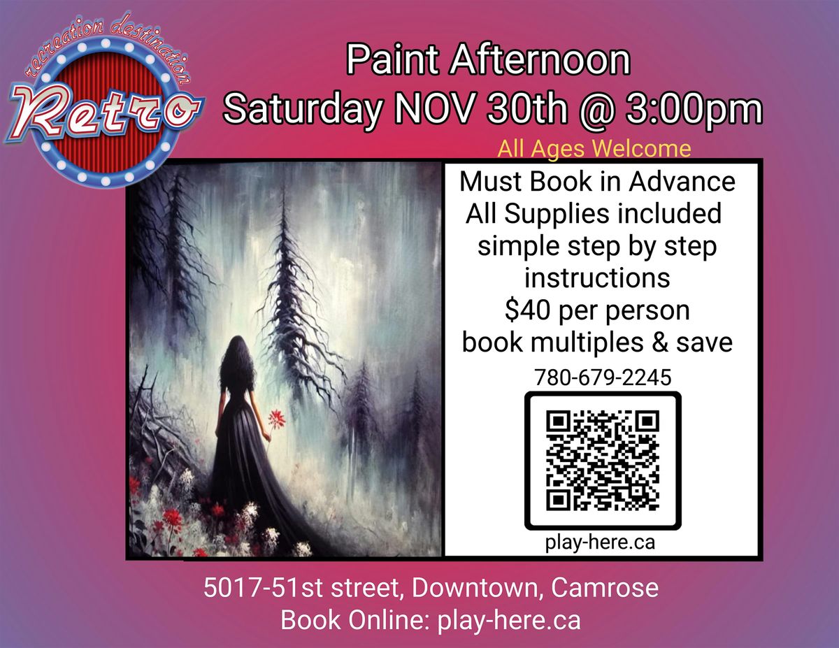 Paint with Amber Jackson all ages  Camrose