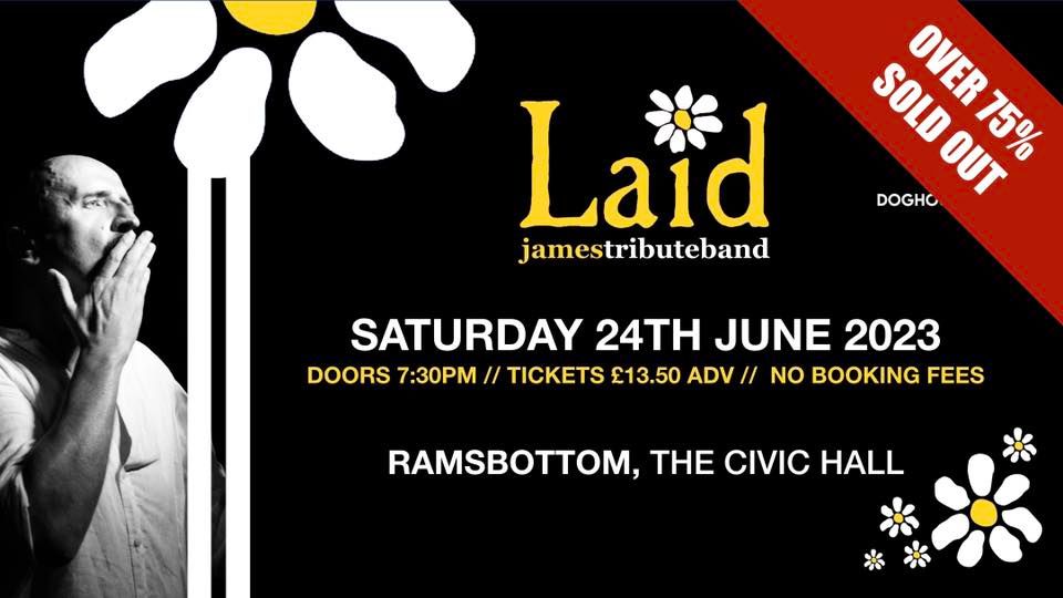 Laid - James Tribute Band at Ramsbottom Civic Hall 24.06.2023