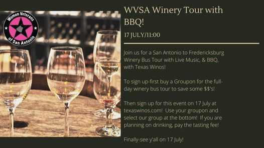 San Antonio to Fredericksburg Winery Tour with Live Music, & BBQ