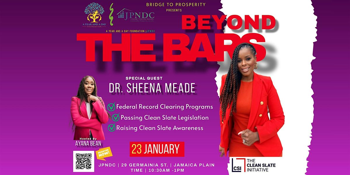 Beyond The Bars Workshop w\/ Dr. Sheena Meade