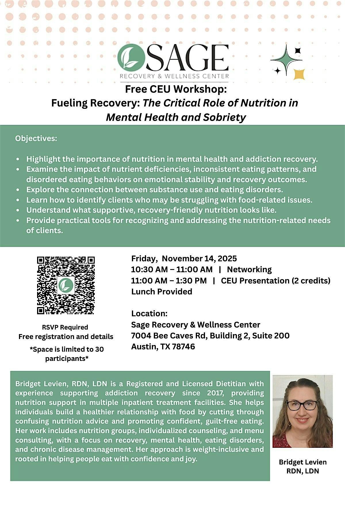Free CEU: The Critical Role of Nutrition in Mental Health & Sobriety