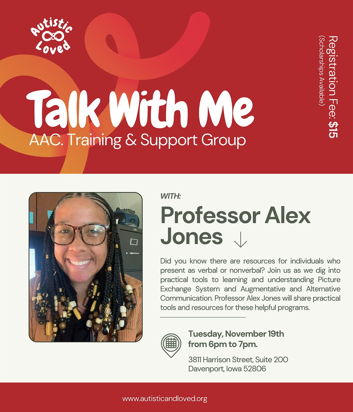 Talk With Me. AAC. Training & Support Group