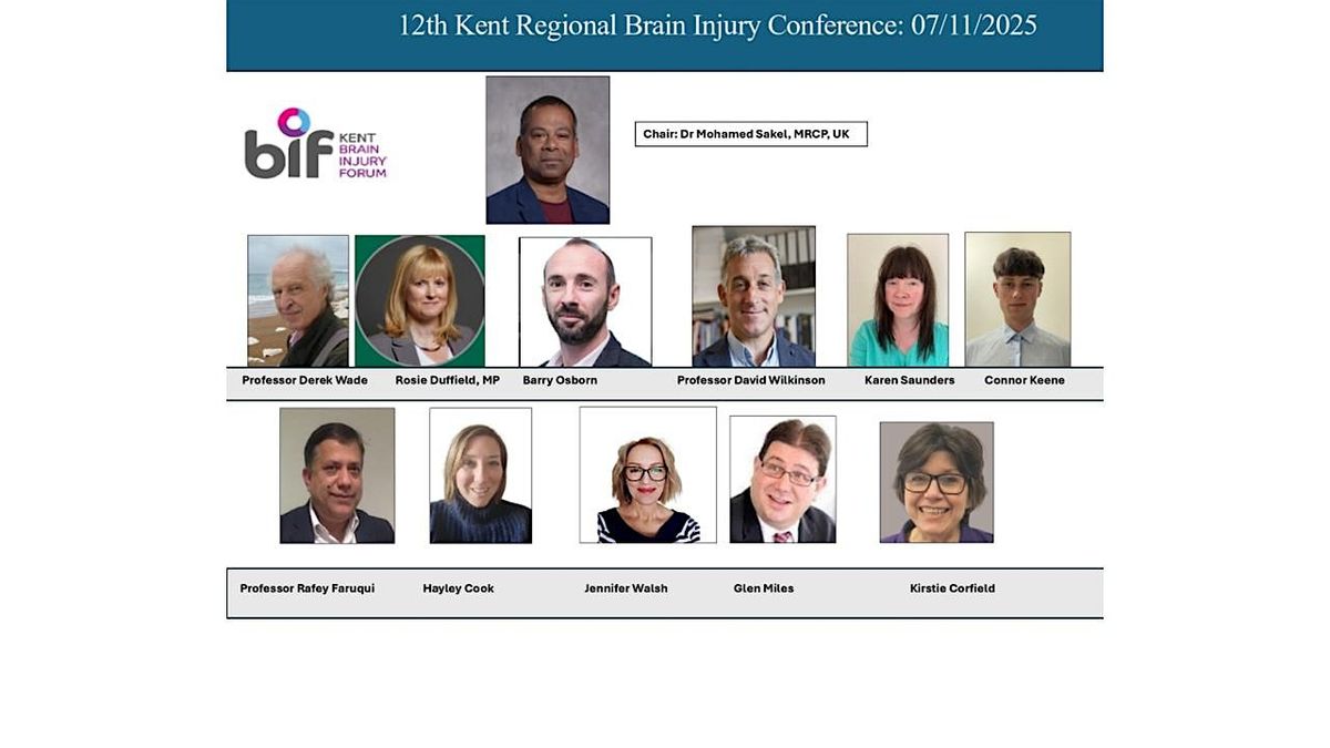 12th Kent Regional Brain Injury Conference