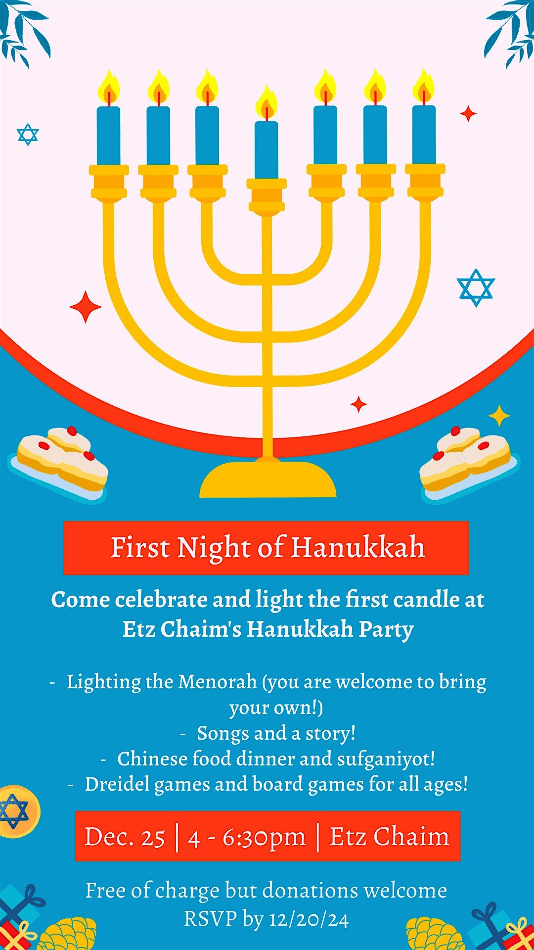 Etz Chaim's Hanukkah Party!