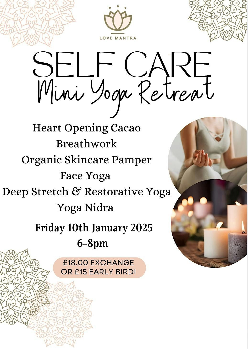 Self Care Mini Yoga Retreat Jan 25