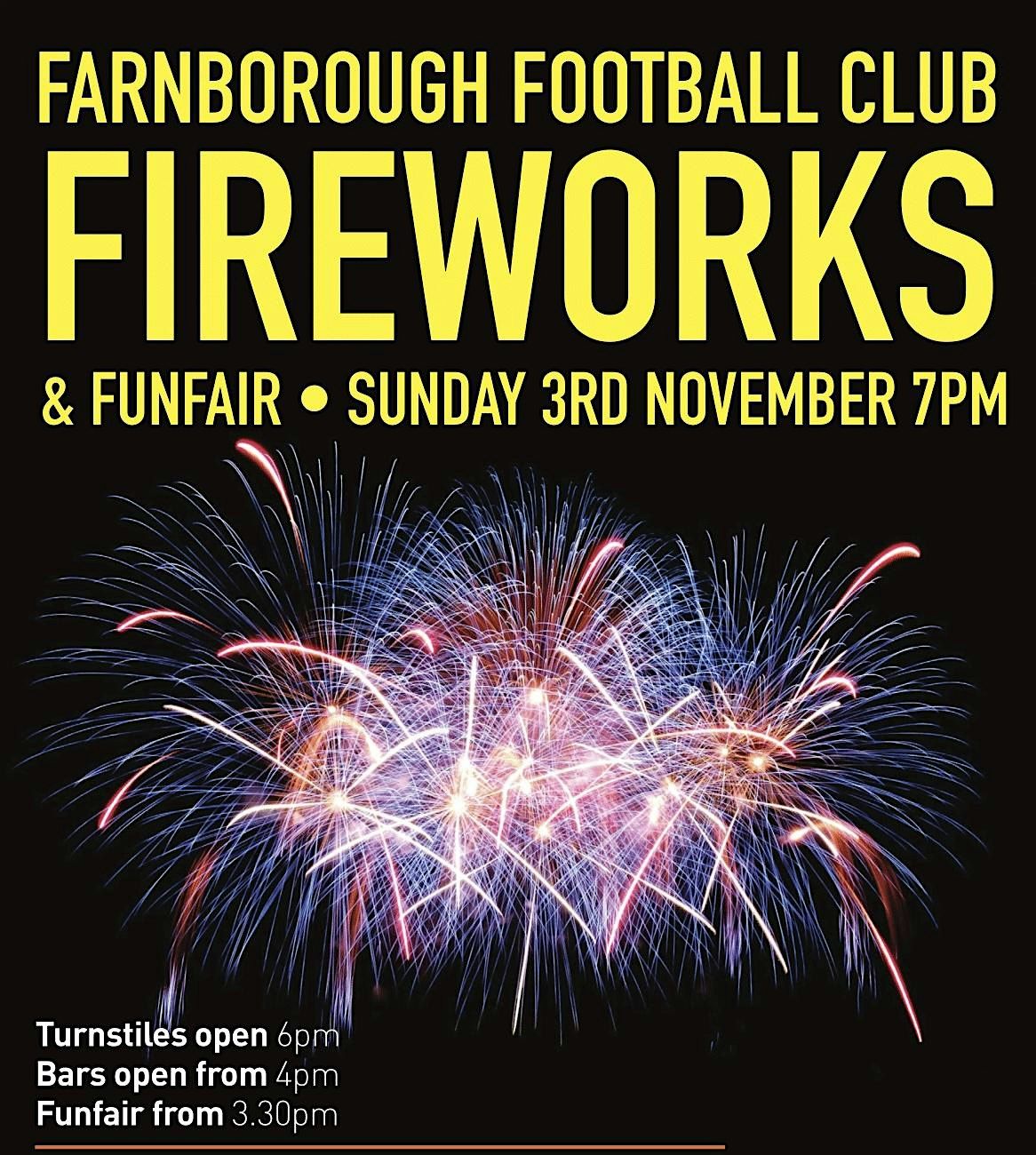 Farnborough Football Club Fireworks & Funfair