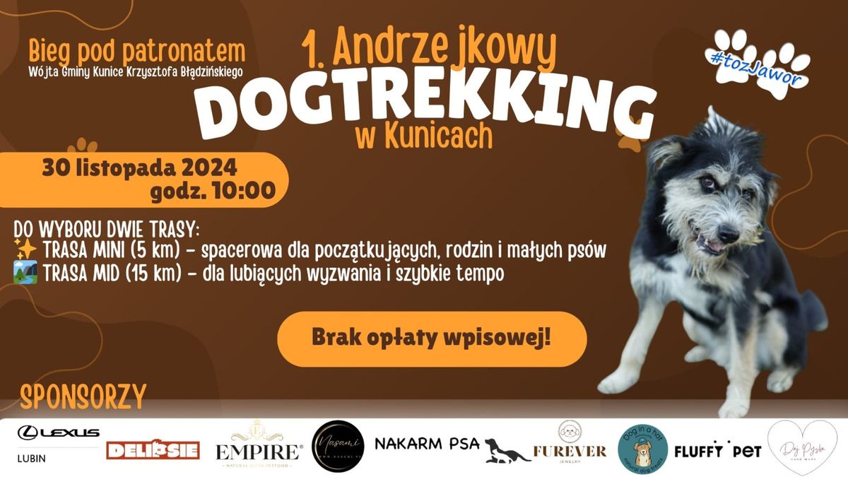 I Andrzejkowy DogTrekking w Kunicach