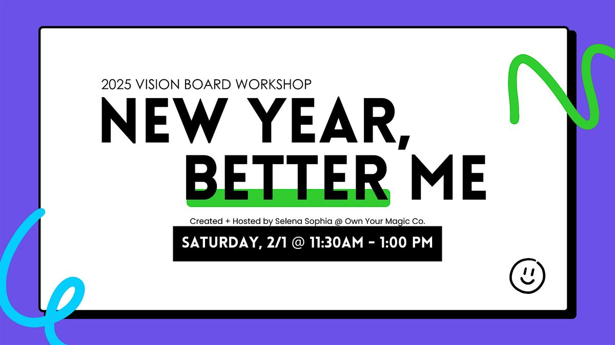 New Year, Better Me Virtual Vision Board Workshop