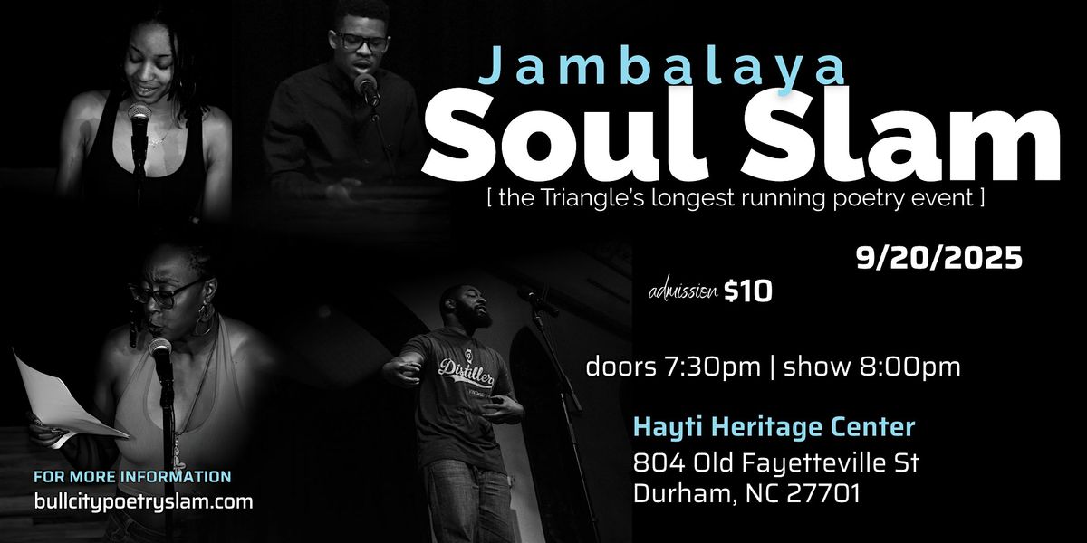 Jambalaya Soul Slam New Season Kickoff Poetry Slam