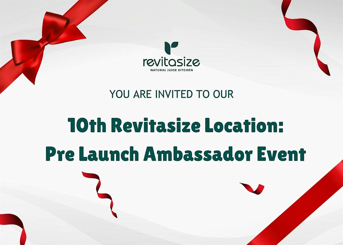 New Revitasize Location: Pre Launch Ambassador Event