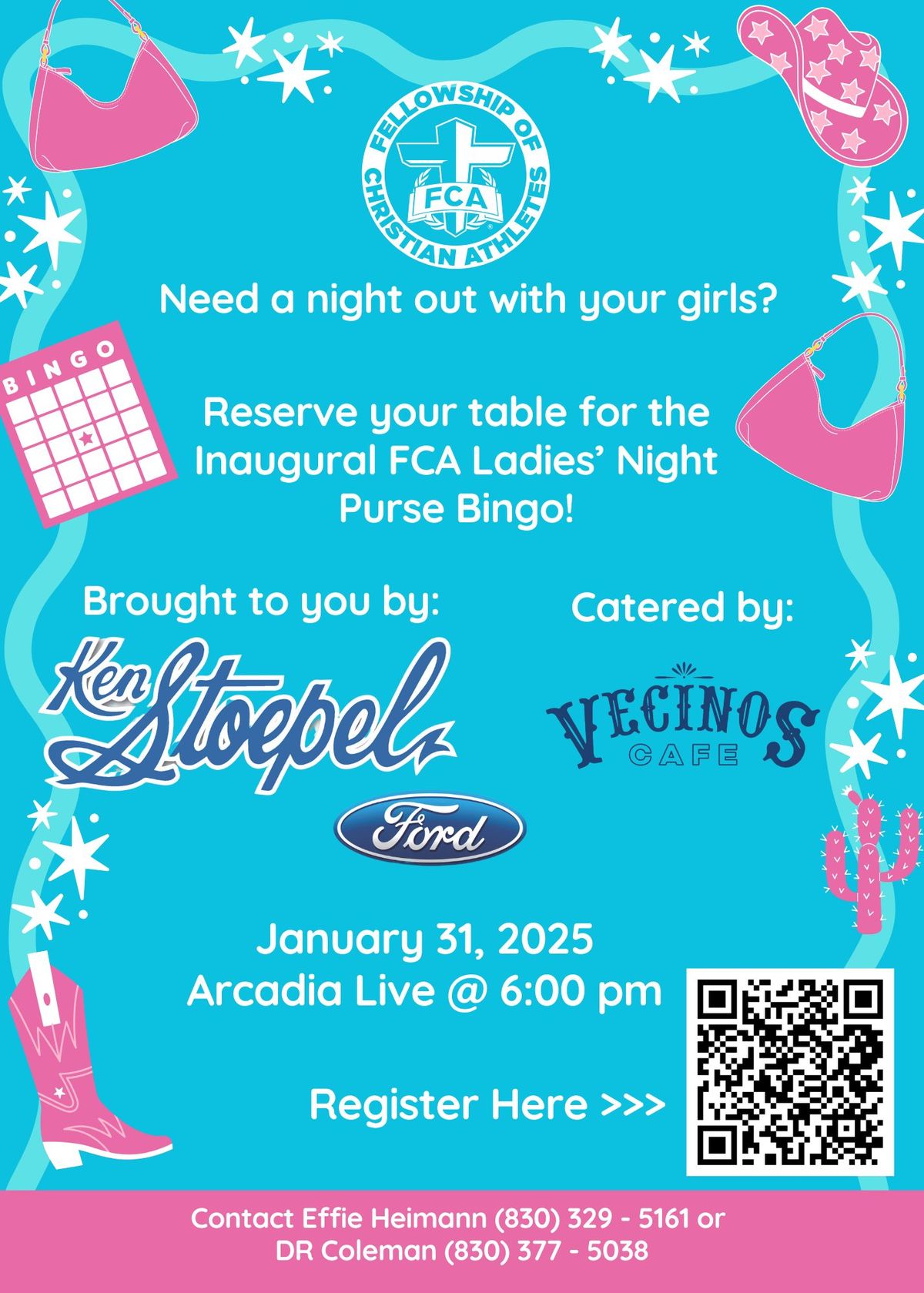 Inaugural FCA Ladies Night - Purse Bingo 