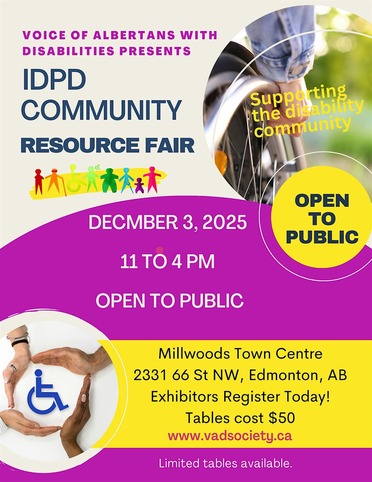 2025 IDPD Community Resource Fair on December 3, 2025