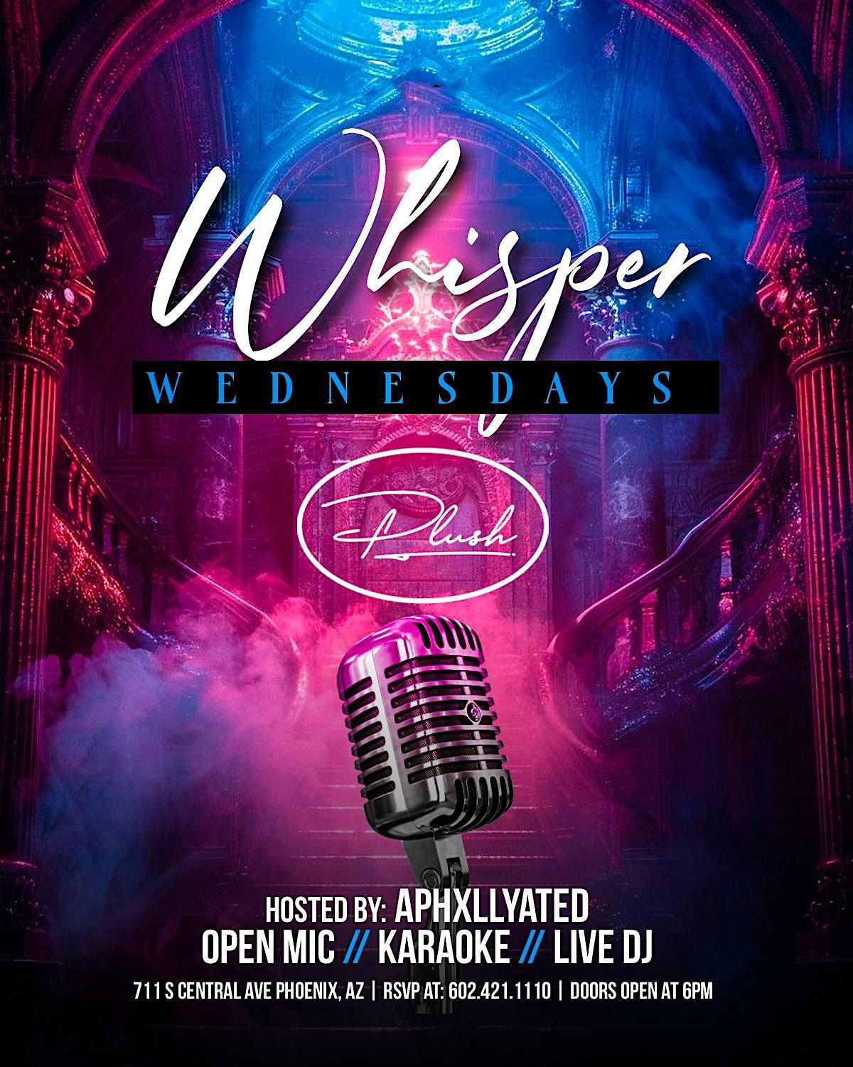 Whisper Wednesdays: Urban R&B Karaoke Night at Plush Lounge