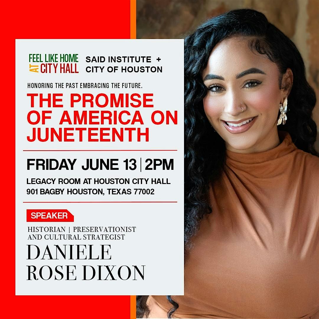 The promise  of America on Juneteenth. Honoring past, embracing the future.