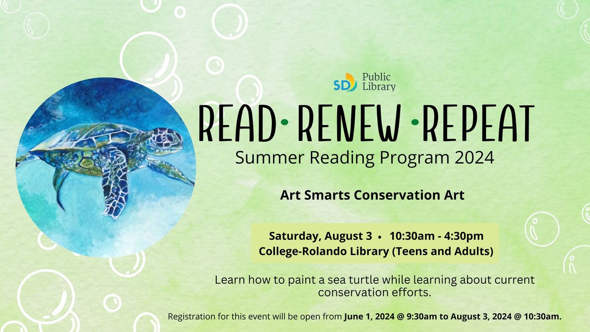 Summer Reading Program: Art Smarts Conservation Art