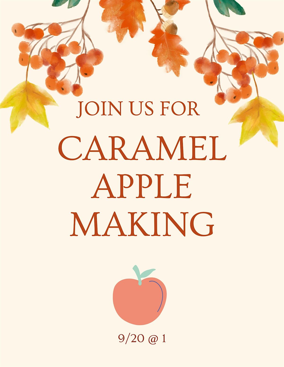 Kids- Caramel Apple Making Class