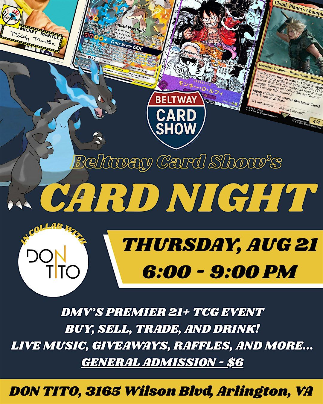 Beltway Card Show: Card Night at Don Tito