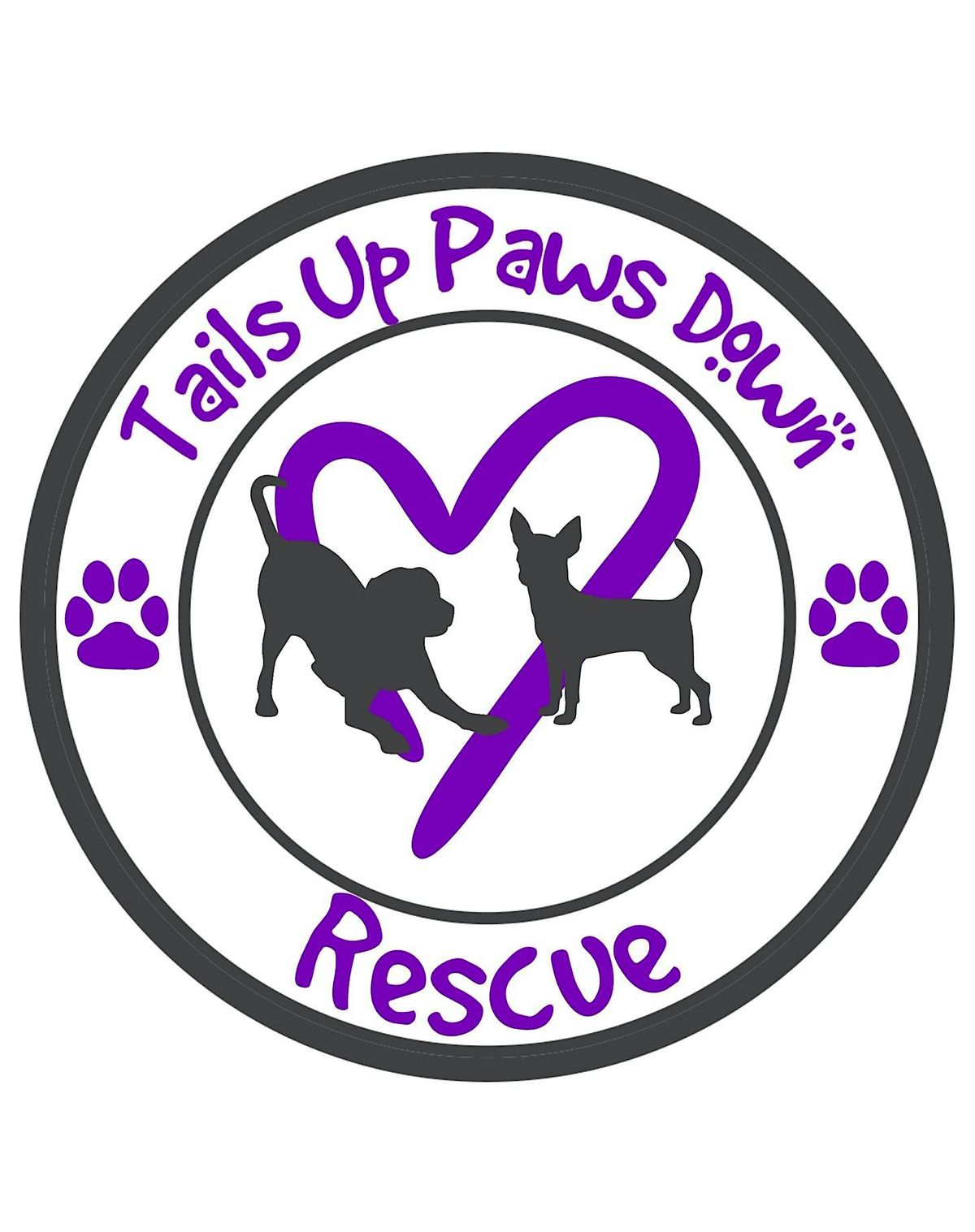 TAILS UP PAWS DOWN RESCUE 4th DESIGNER BAG BINGO