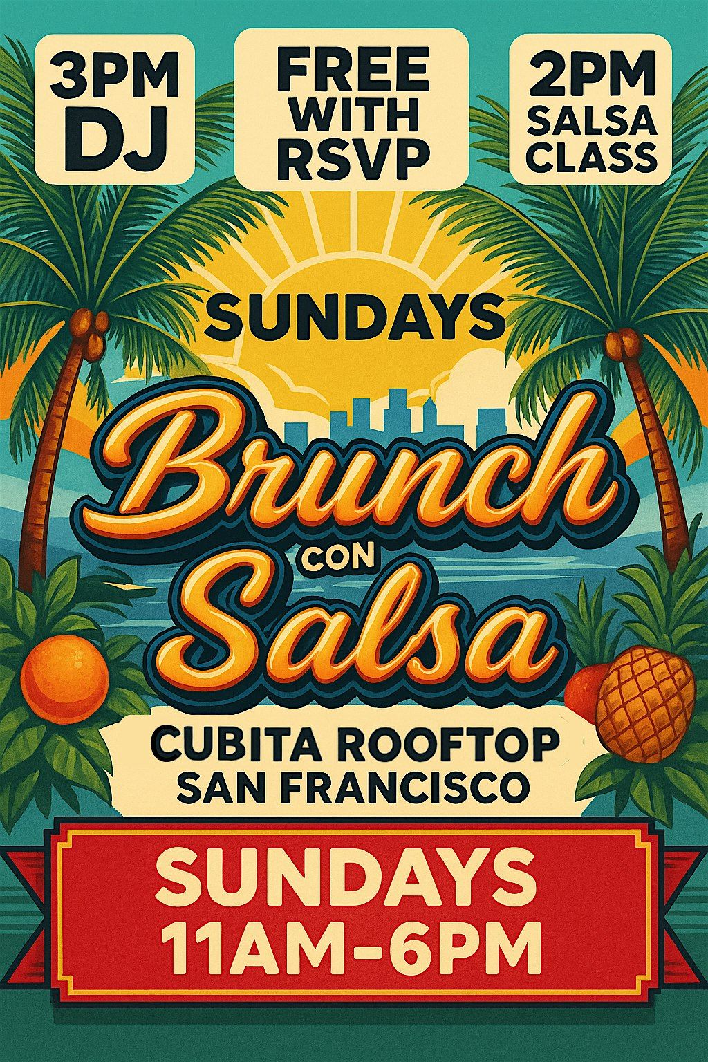 Brunch con Salsa \u2013 Sundays in San Francisco! Brunch, Salsa Class & Social