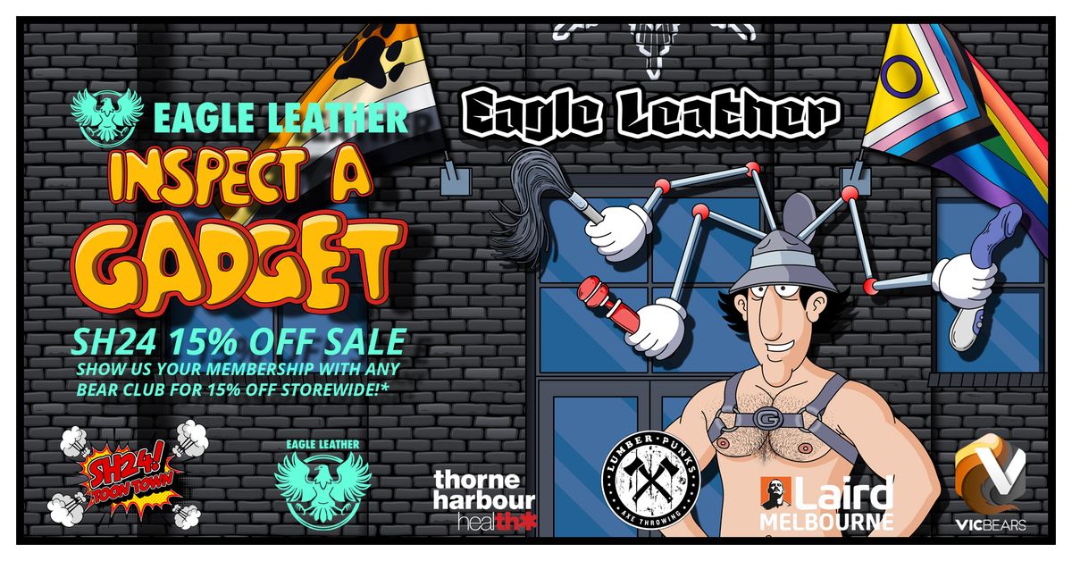 SH24! Inspect a Gadget Eagle Leather Sale
