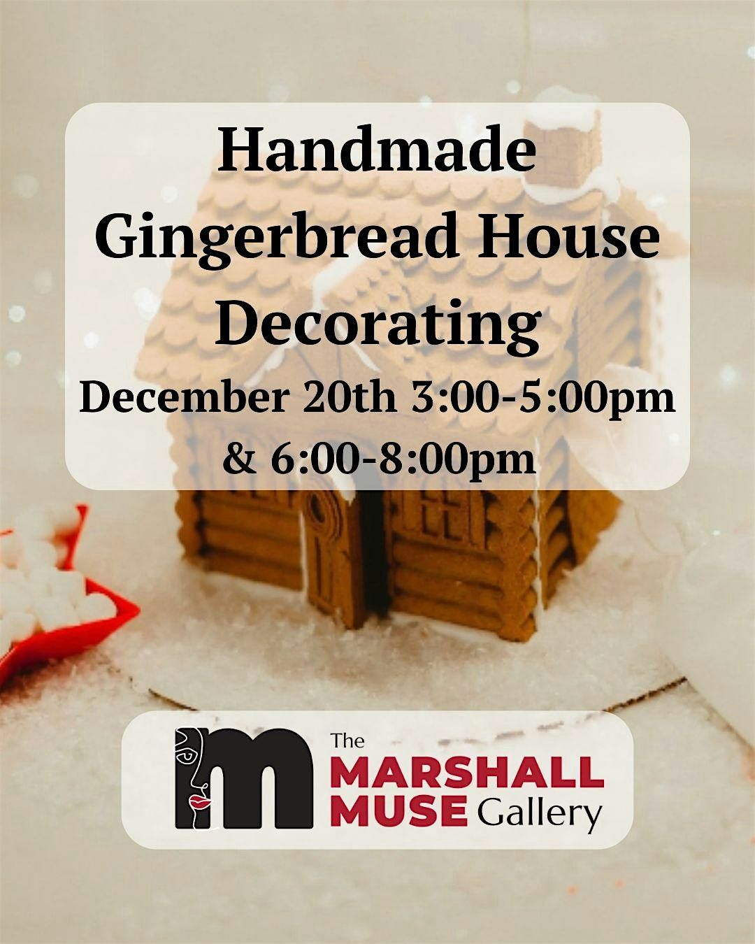 Copy of Handmade Gingerbread House Decorating - Adult Session