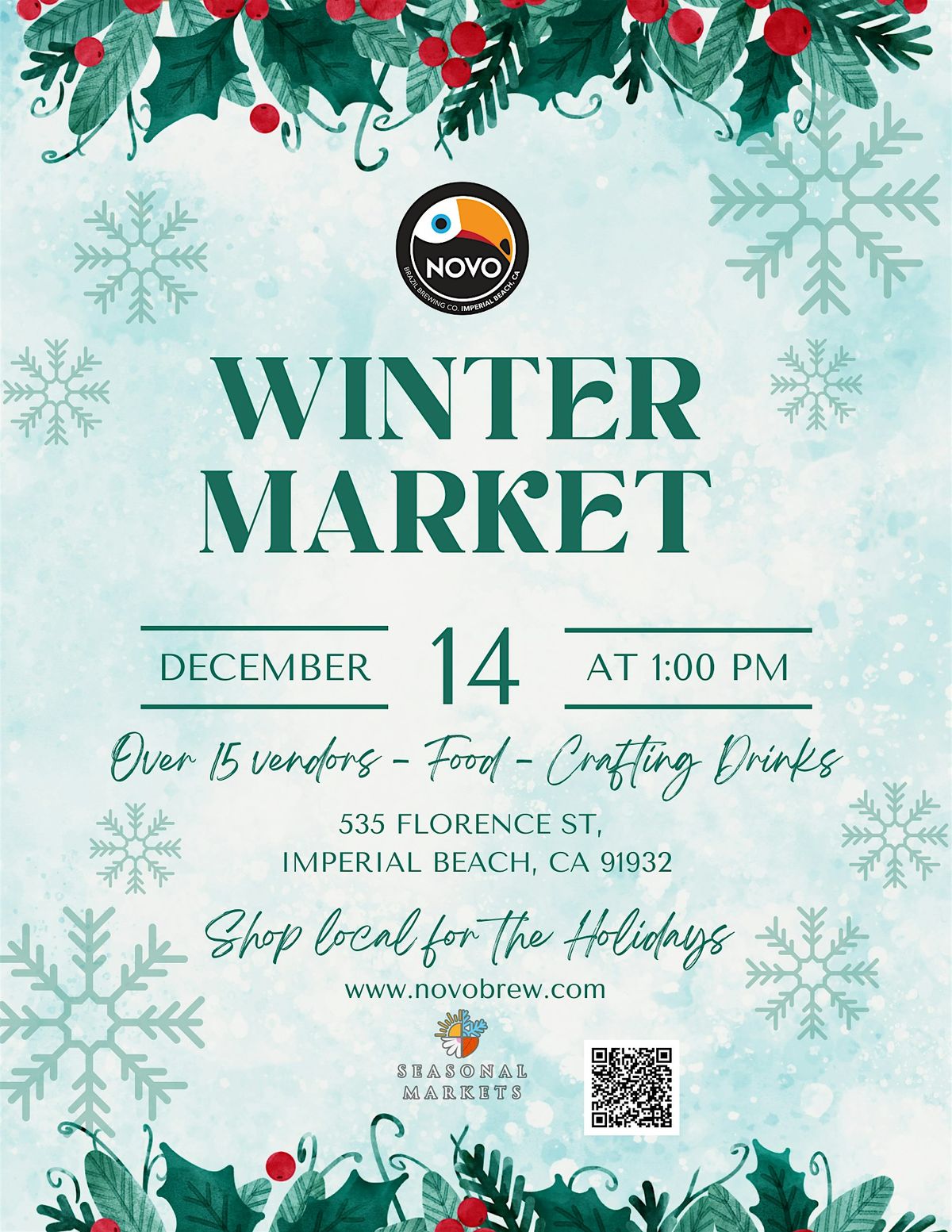 Novo Brewing Winter Market!