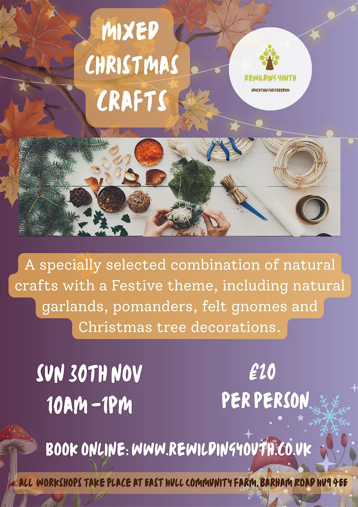 Mixed Christmas Crafts Workshop