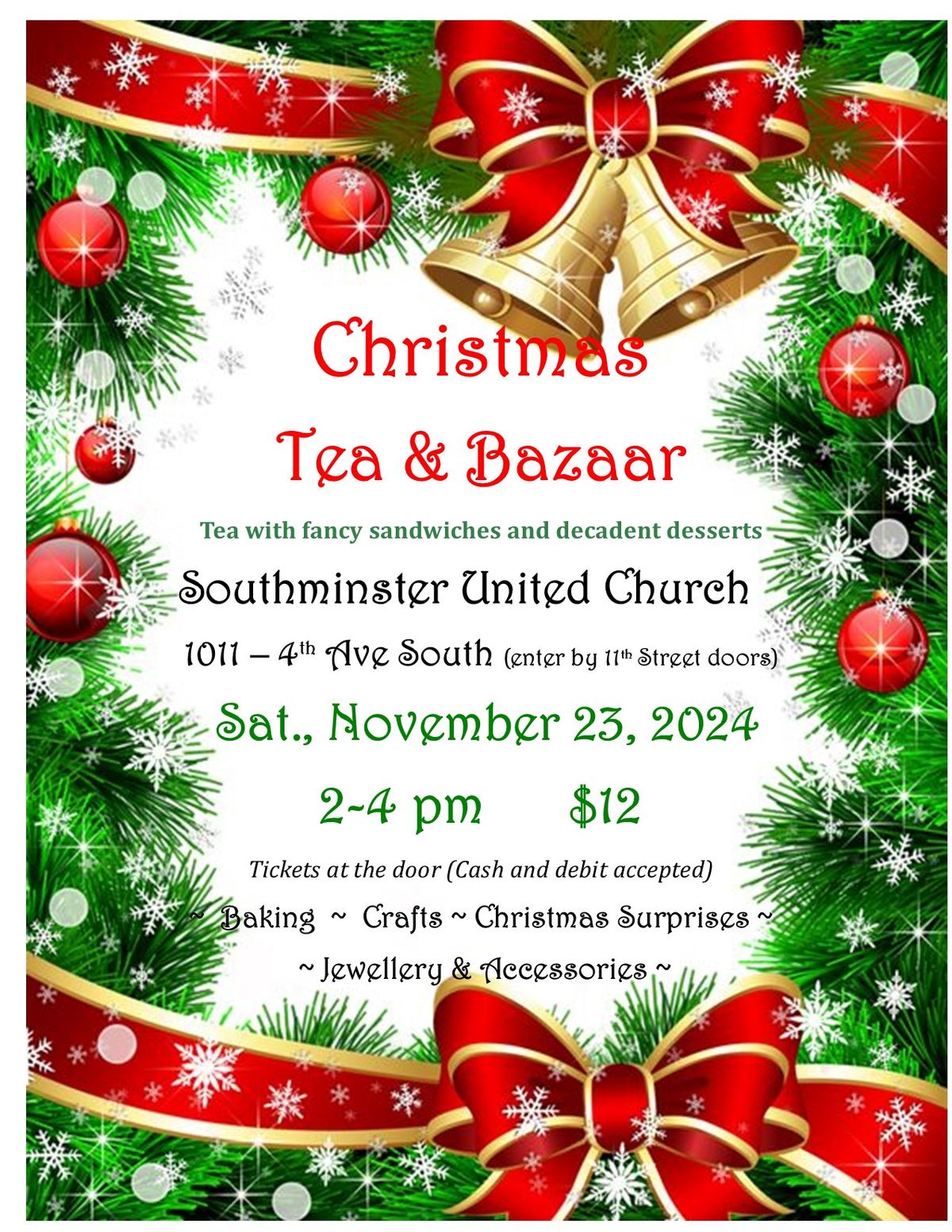 Christmas Tea & Bazaar at Southminster 