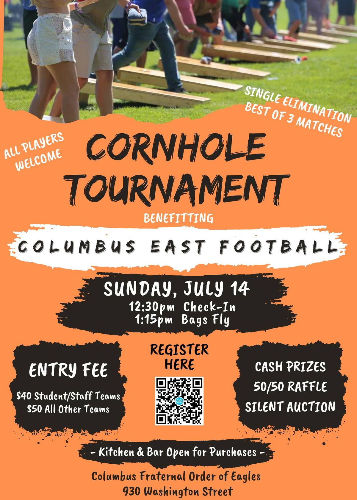 Columbus East Football Cornhole Tournament
