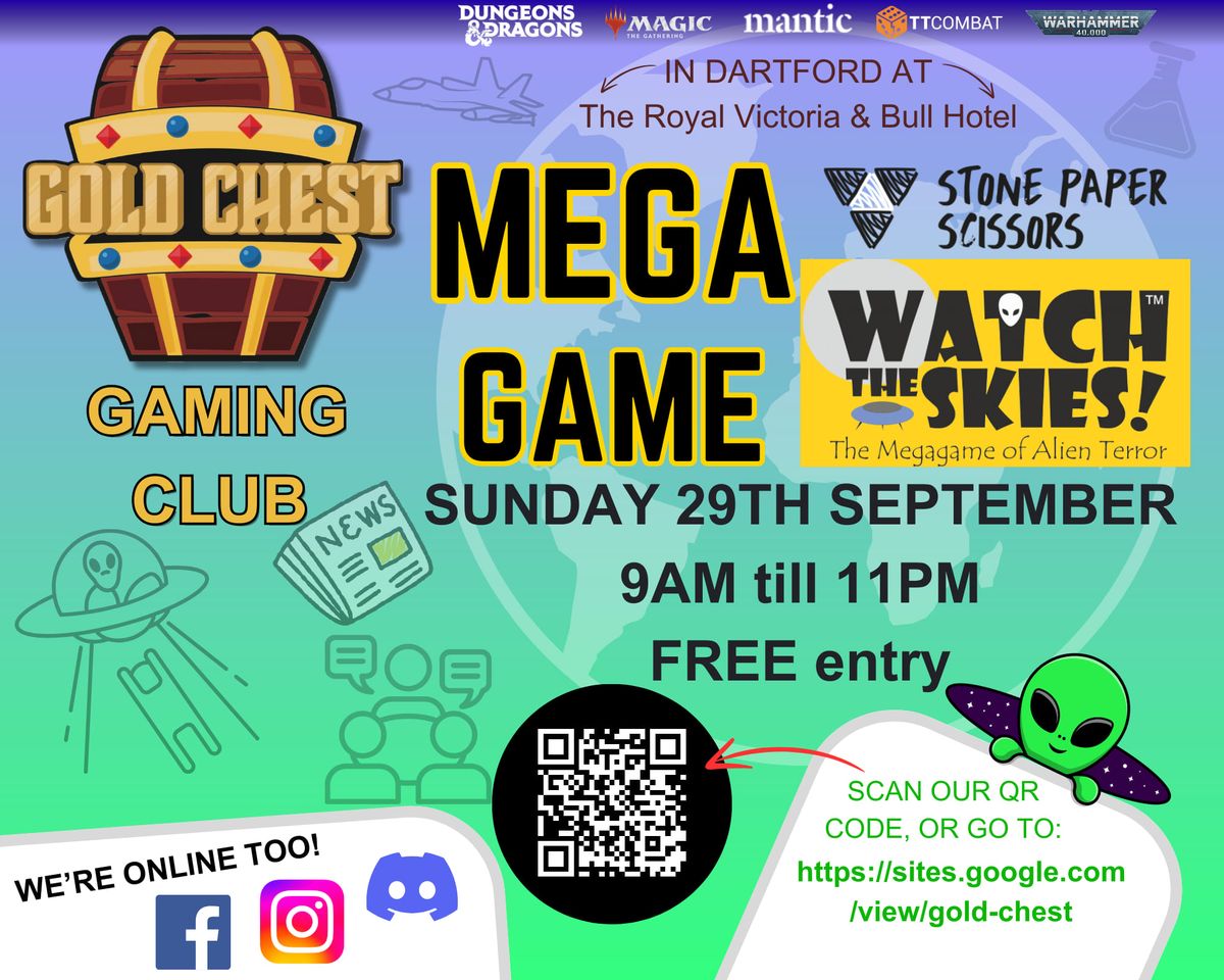 MEGA GAME - Watch The Skies \ud83d\udc7d (free entry)