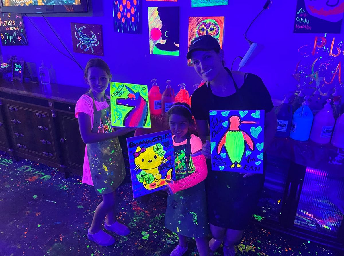 Mother's Day Paint, Slime and Glow class 