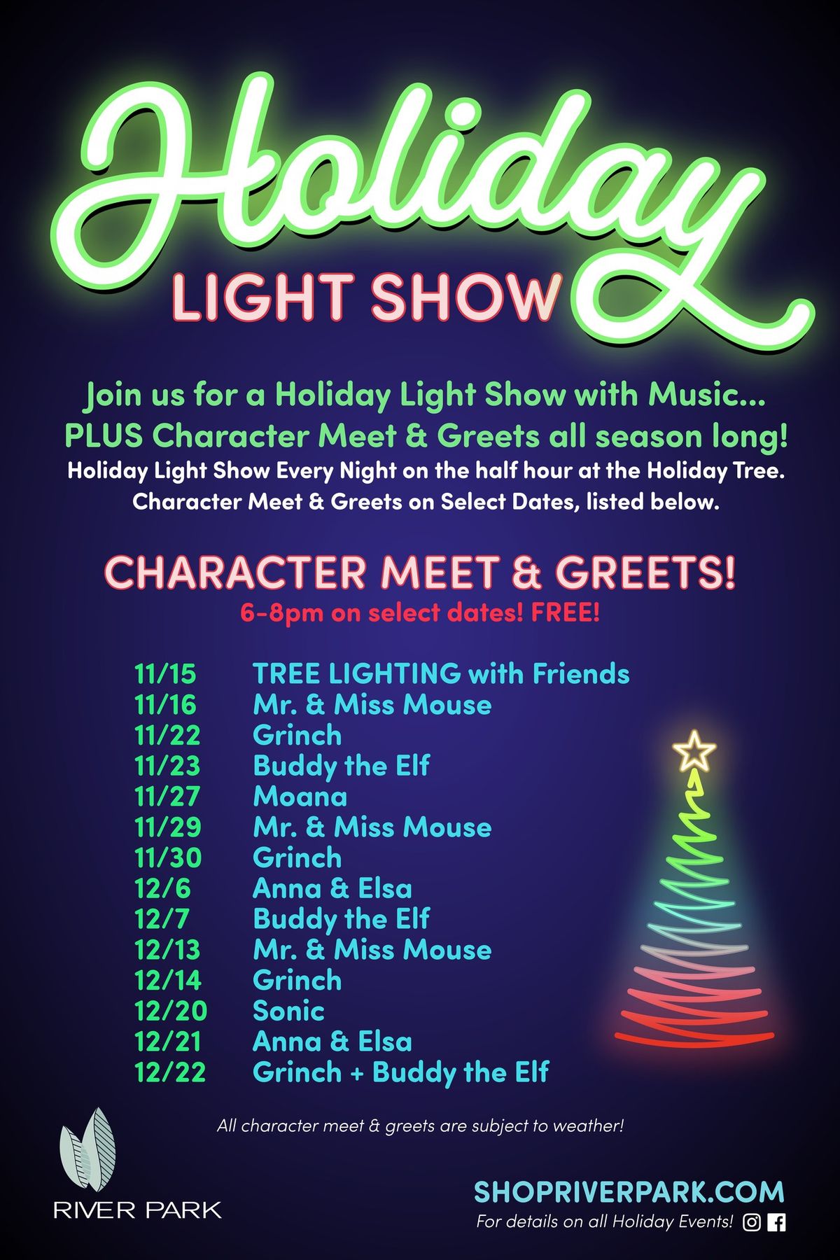 Holiday Character Meet & Greets