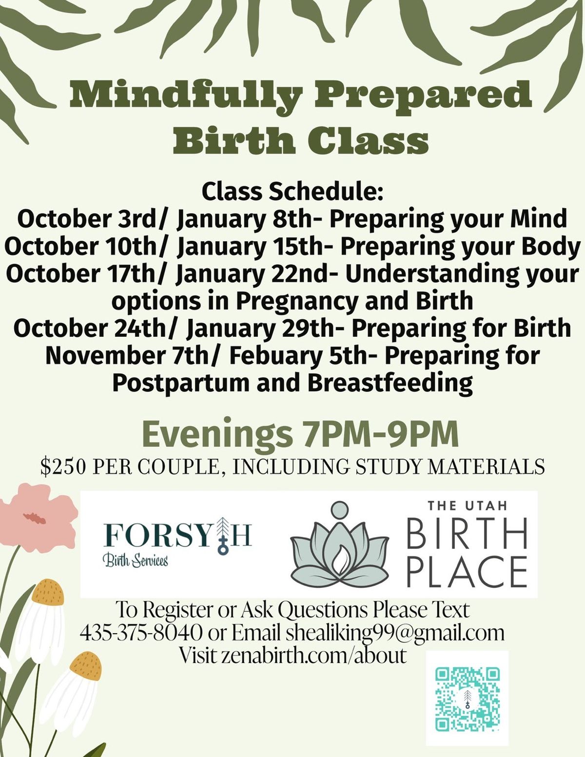 Mindfully Prepared Birth Class